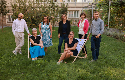 v.l.n.r.: Josef Promitzer, Anita Peinhopf, Gudrun Isak, Saskia Löser, Sarah Knolly, Inge Lang, Bruno Almer